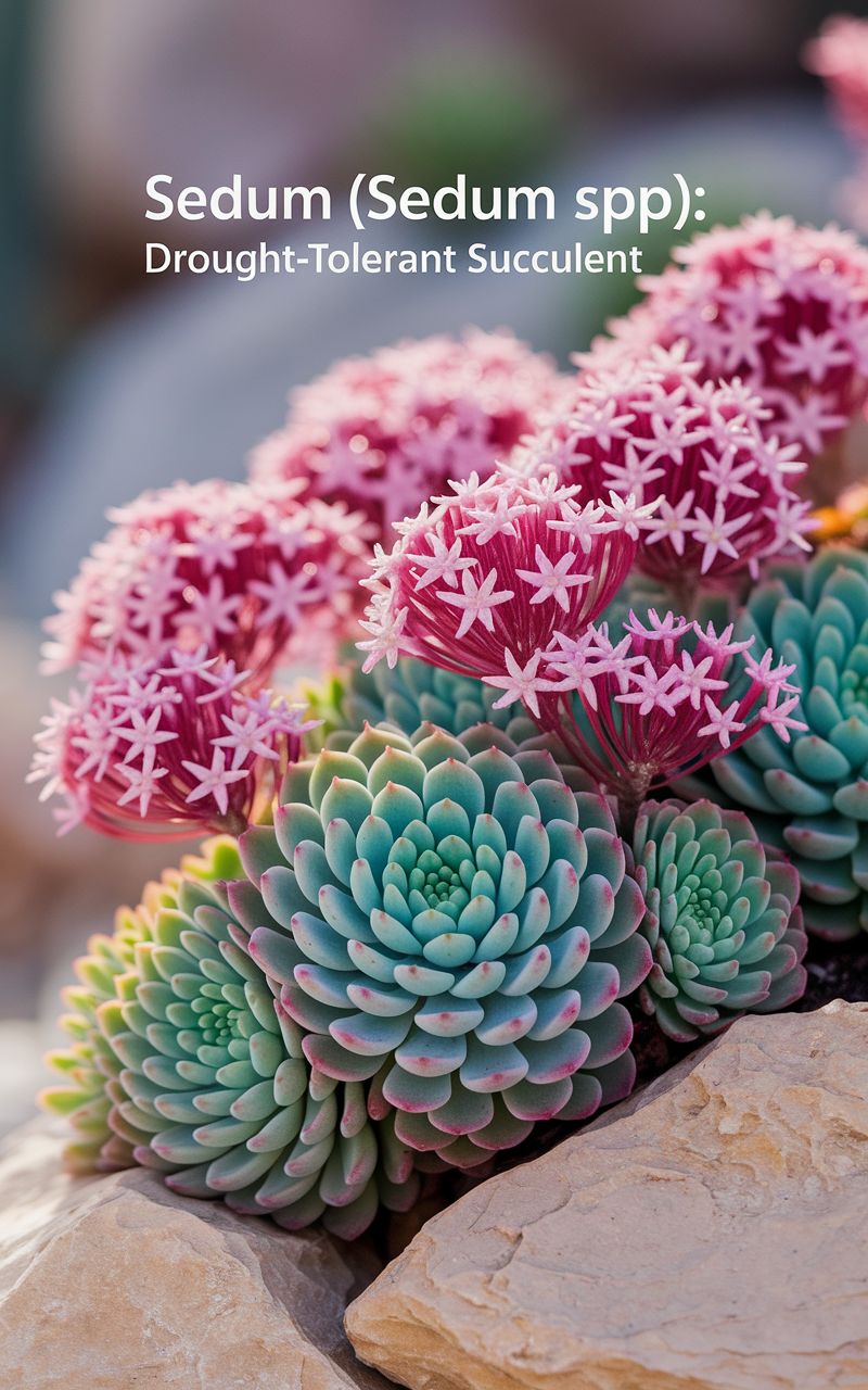 Sedum (Sedum spp.): Drought-Tolerant Succulent