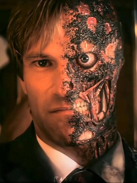 Batman villain artwork accompanying the section on Two-Face.