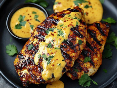 Easy Spicy Grilled Chicken with Homemade Cheddar Sauce That’ll Blow Your Mind!