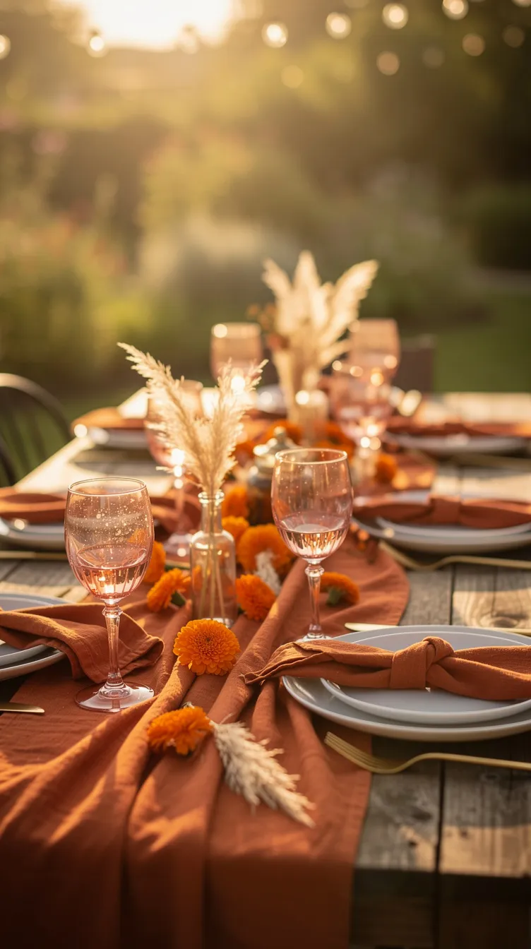  Lesbian Wedding Decor (Sunset Oranges, Pinks, and Whites)