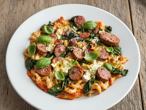 Easy Baked Feta Pasta with Spinach and Sausage: Your New Dinner Obsession
