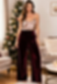 The Velvet Trousers & Silk Camisole Combo