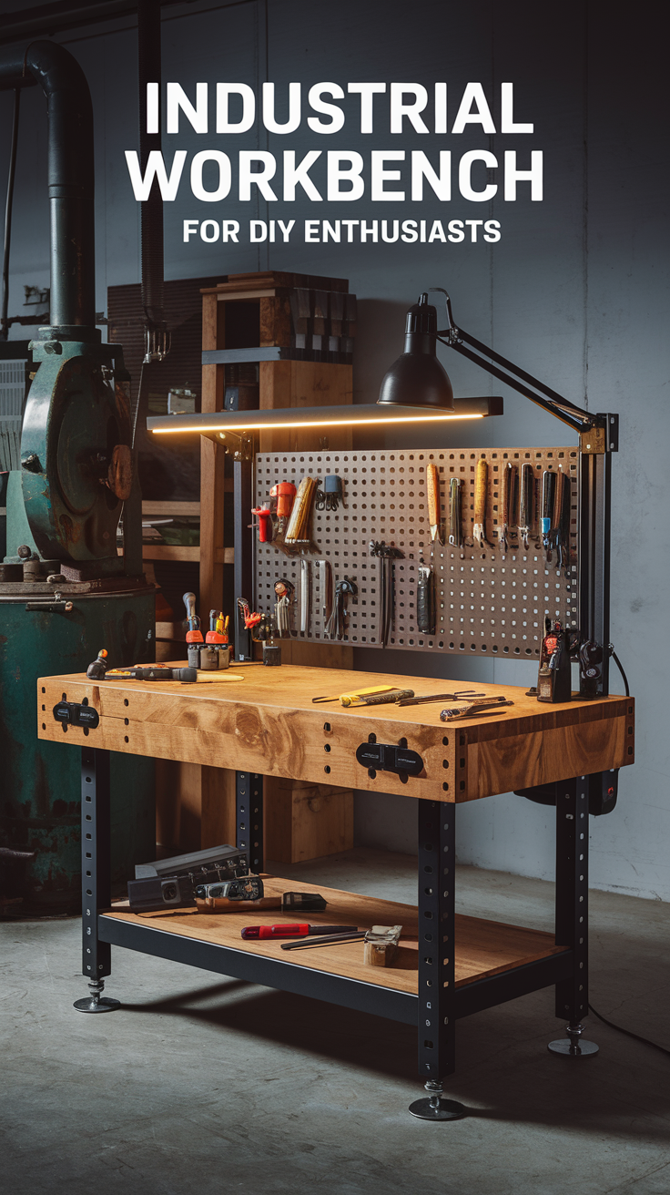 Industrial Workbench for DIY Enthusiasts