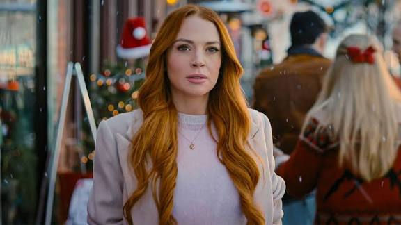 Still from Our Little Secret, a Christmas rom-com