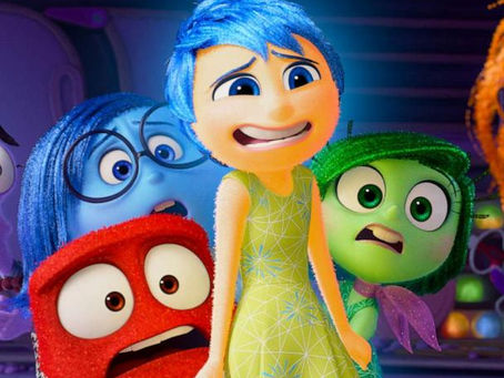 Joy, Sadness, Anger, and Disgust in Inside Out movie