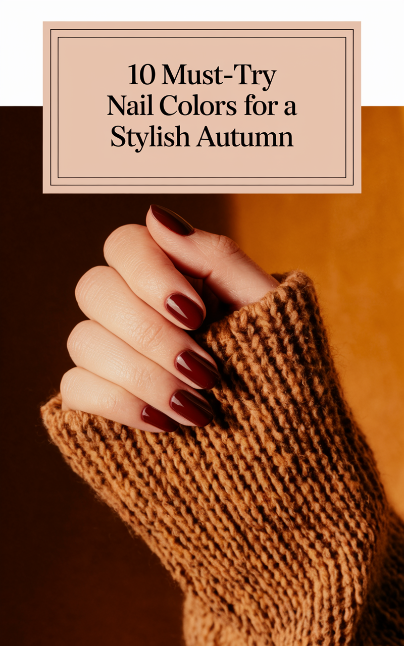 10 Must-Try Nail Colors for a Stylish Autumn