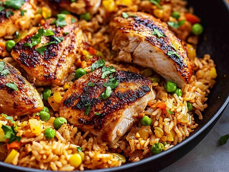 Easy and Flavorful Weeknight One-Pan Cajun Chicken and Rice: A Southern Delight