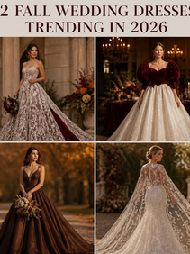 12 Fall Wedding Dresses Trending for Brides in 2026