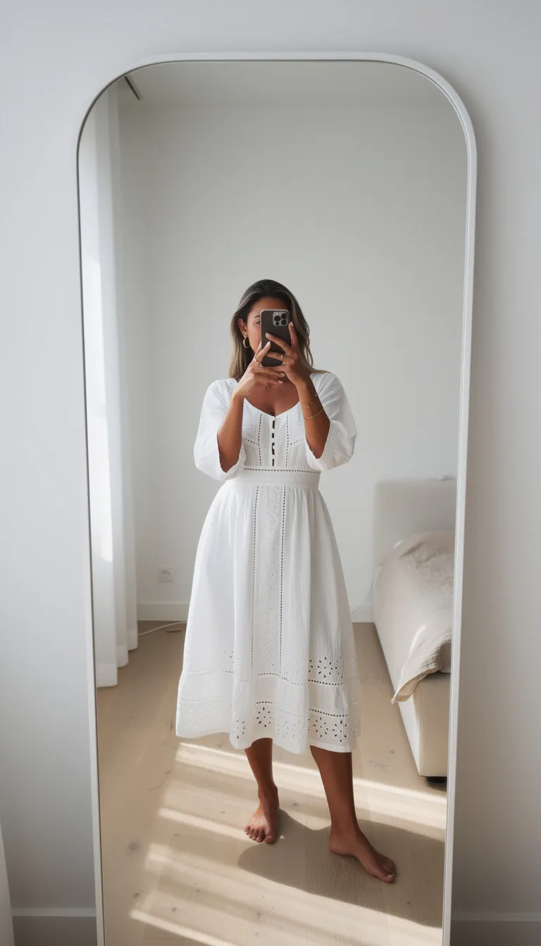 The Classic White Cotton Dress (The Ultimate Summer Icon)