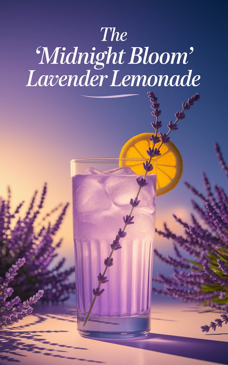 The 'Midnight Bloom' Lavender Lemonade