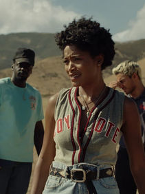 Keke Palmer, Daniel Kaluuya and Brandon Perea in Nope
