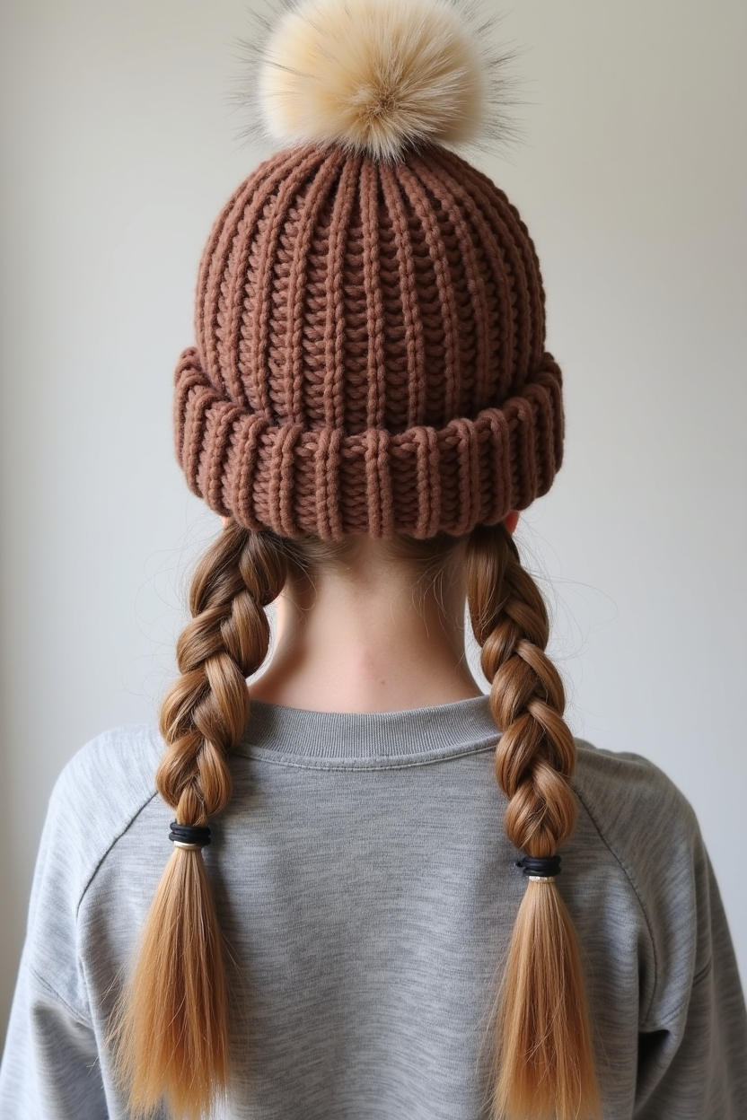 The Classic Dutch Braid Pigtails: Youthful & Cozy