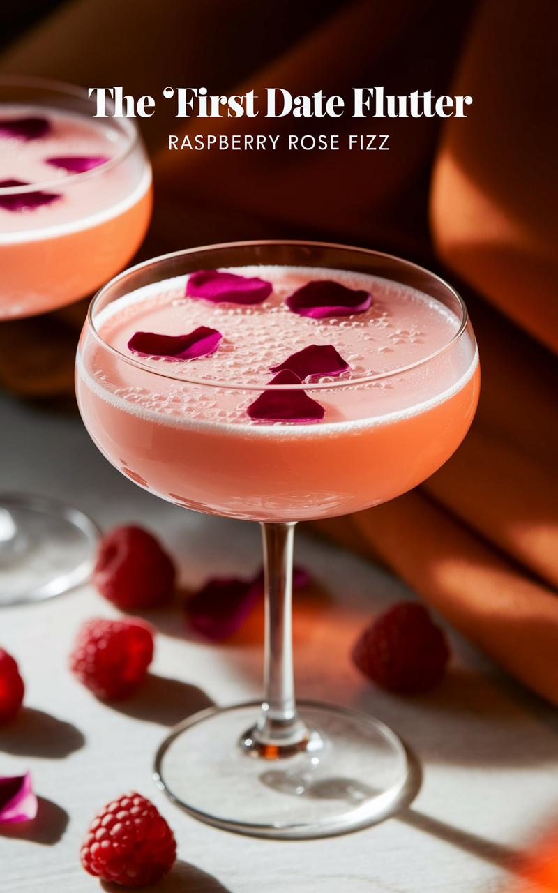 The 'First Date Flutter' Raspberry Rose Fizz
