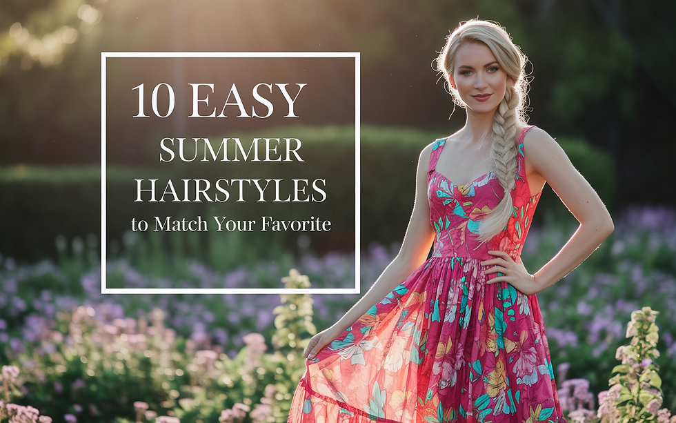 10 Easy Summer Hairstyles to Match Your Favorite Dresses