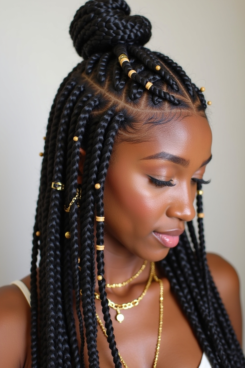 The Boho Box Braids: Protective & Stylish