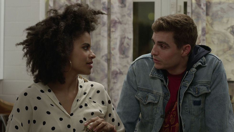 Zazie Beetz and Dave Franco in the Netflix show Easy.