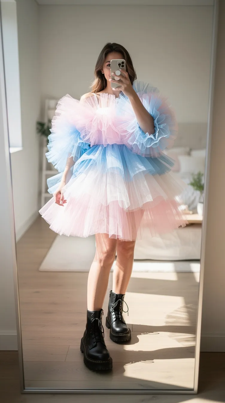 The Trans Pride Tulle Mini