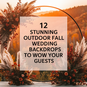 12 Stunning Outdoor Fall Wedding Backdrops to Wow Your Guests
