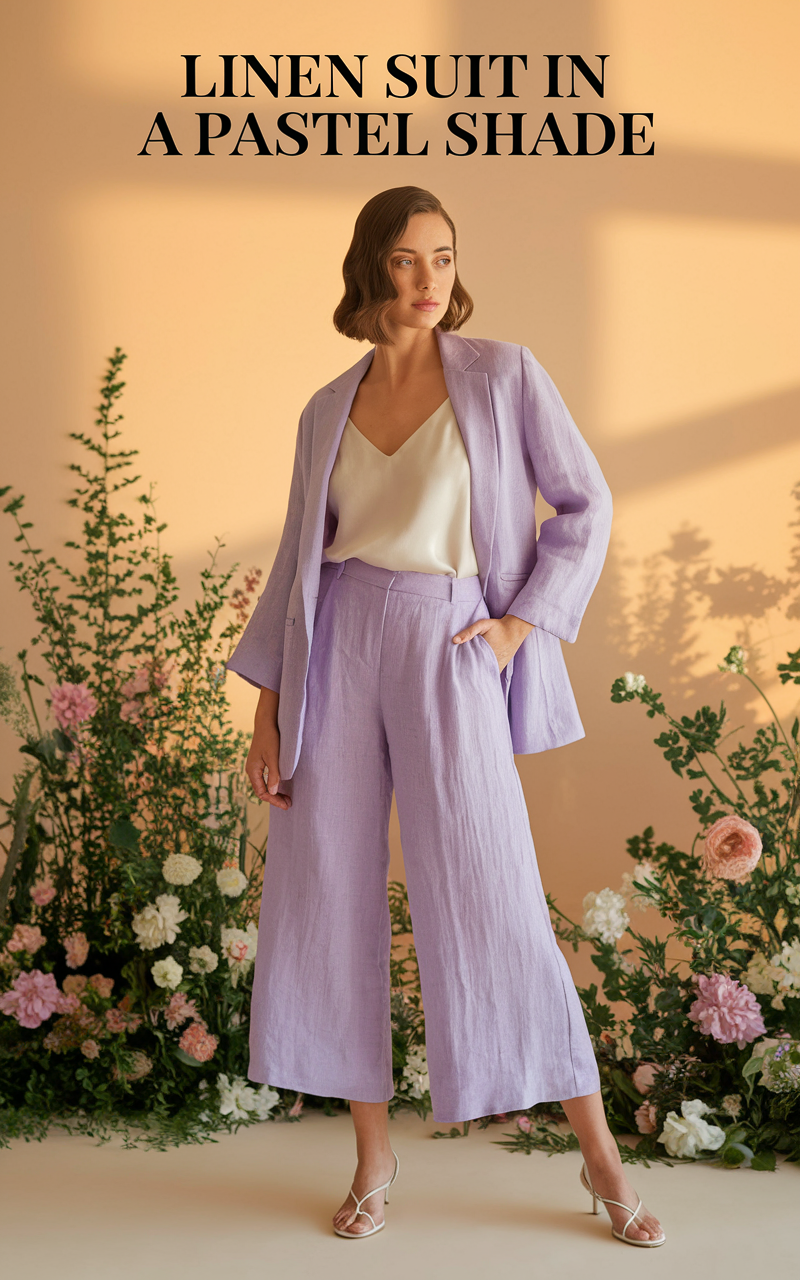 Linen Suit in a Pastel Shade
