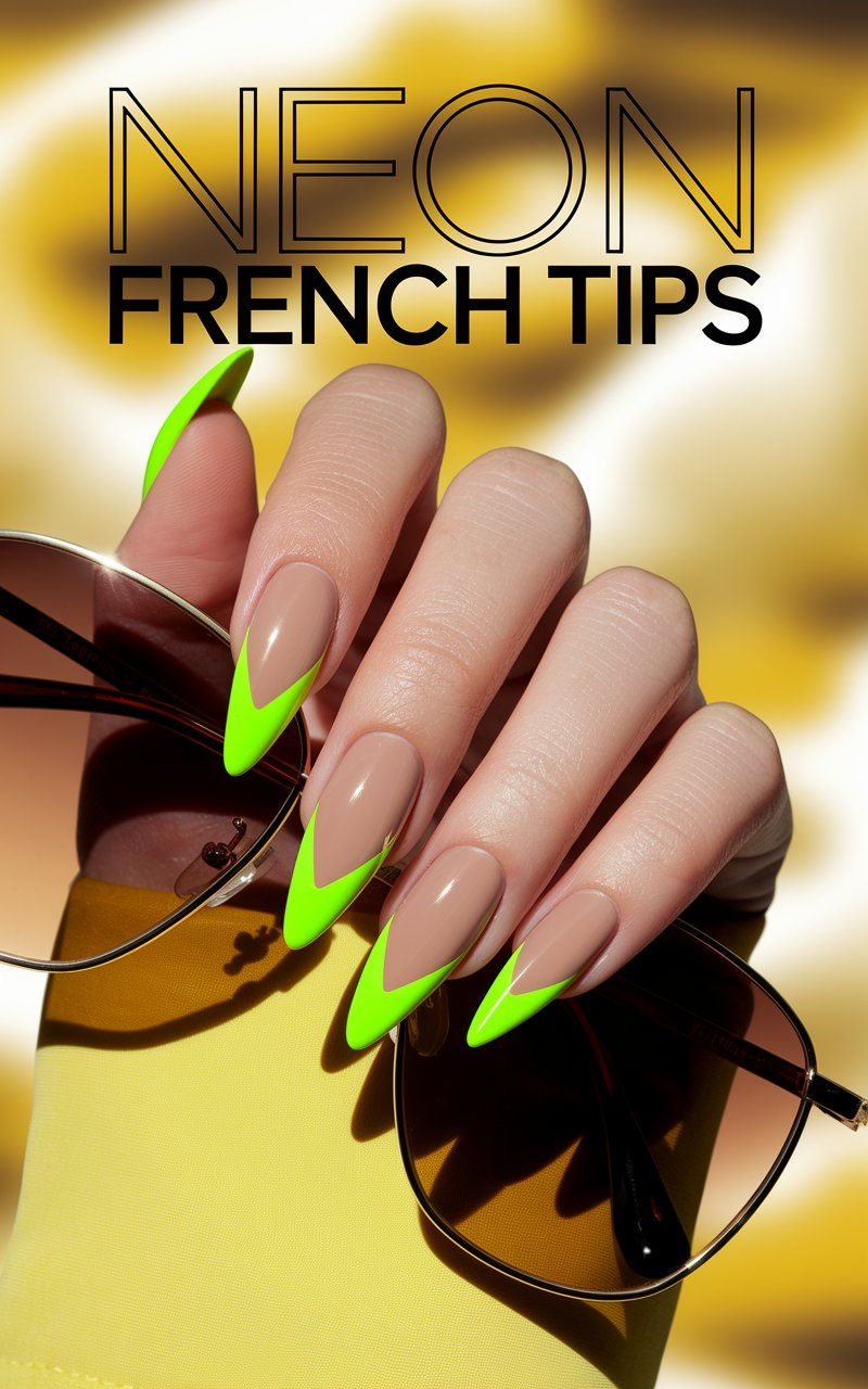 Neon French Tips