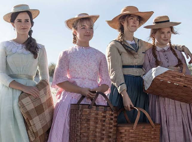 The March sisters in Little Women at the beach.