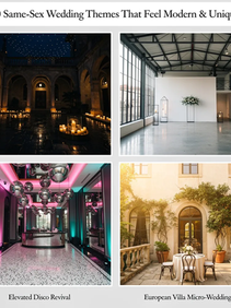 10 Same-Sex Wedding Themes That Feel Modern & Unique