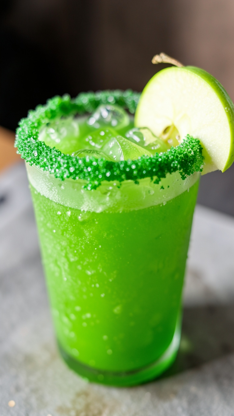 Green Apple "Sour Power" Slushie