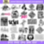 Thumbnail: 900 Huntrix Kpop Demon Hunters PNG SVG, Kpop Idol Group Shirt design,Girl Dinner