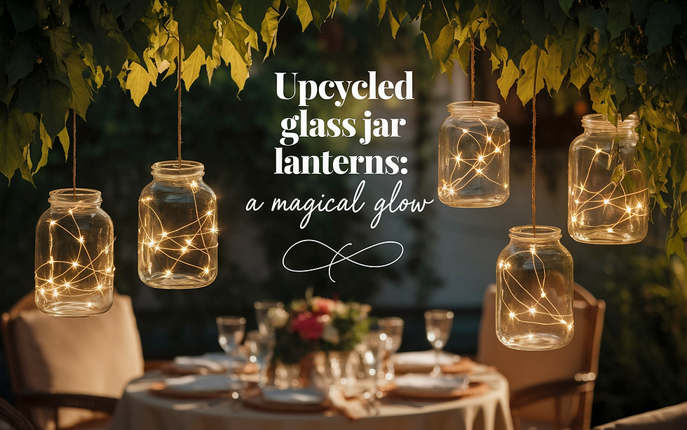 Upcycled Glass Jar Lanterns: A Magical Glow