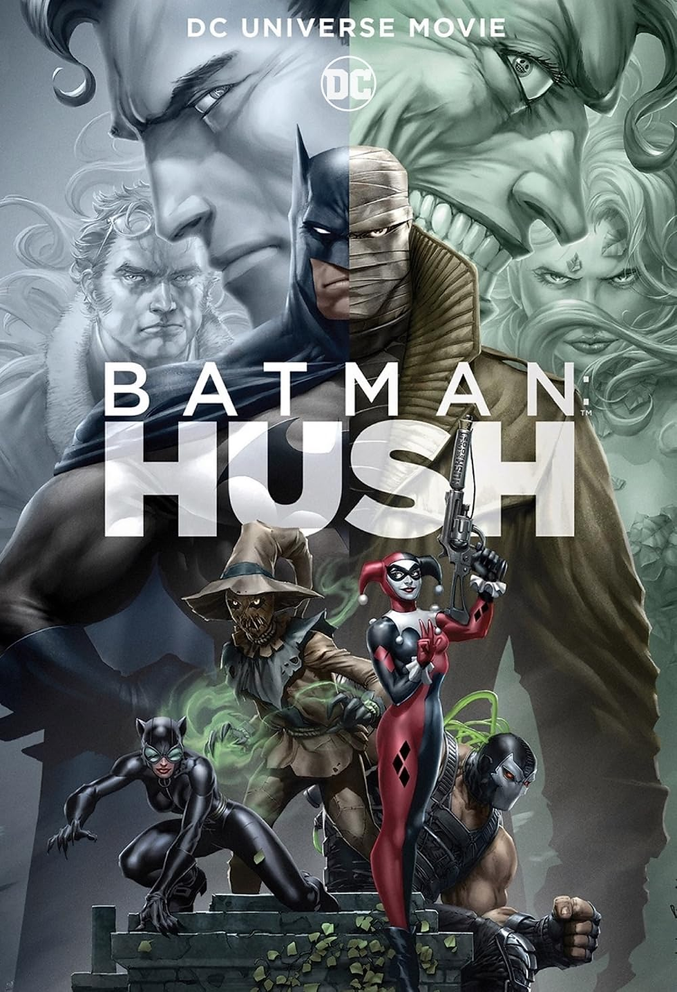 Batman comics artwork accompanying the section on Batman: Hush.