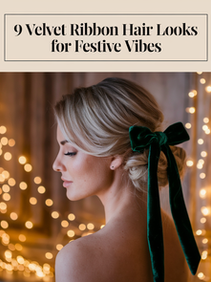 9 Velvet Ribbon Hair Looks for Festive Vibes
