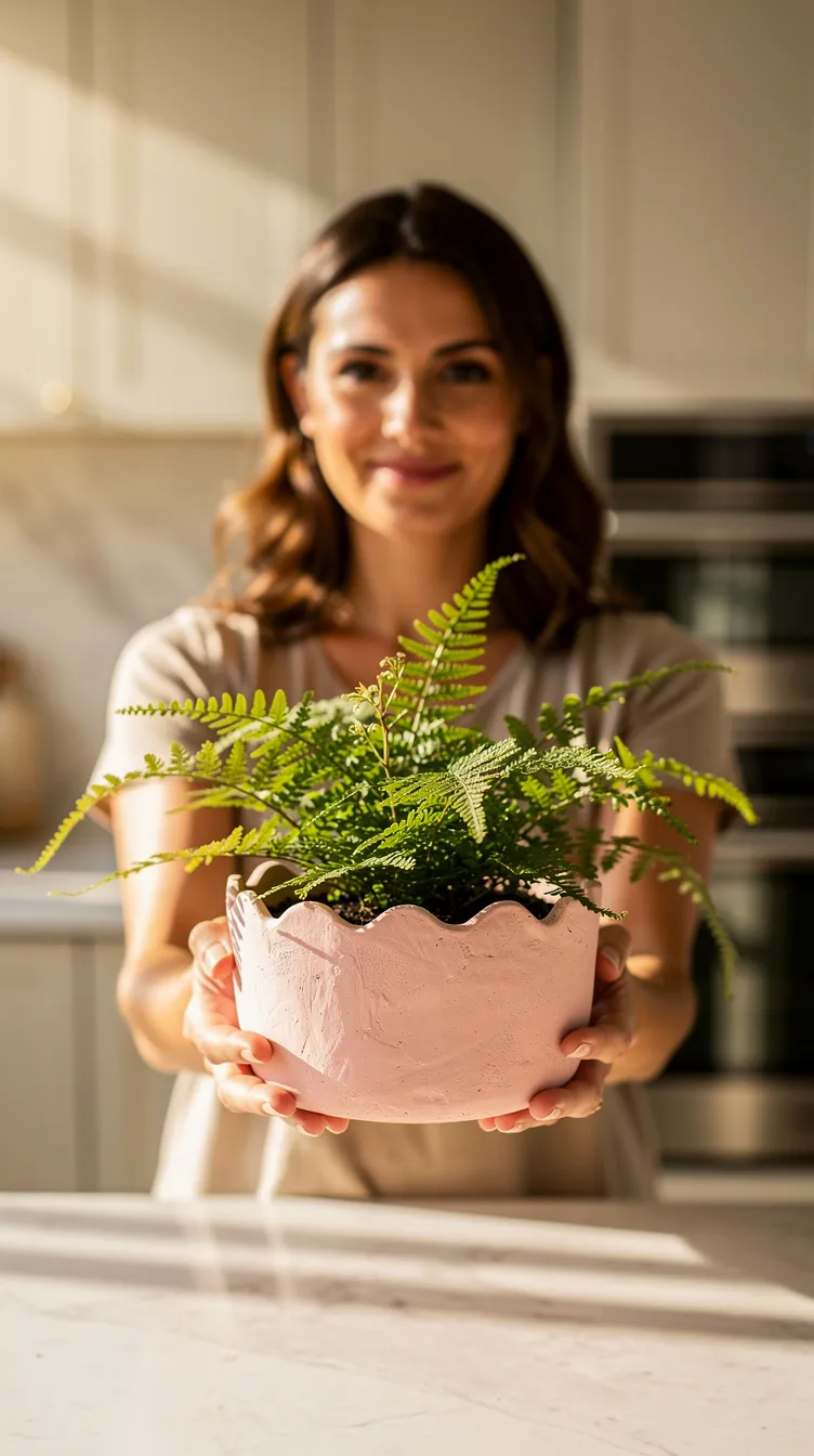 The Scalloped-Edge Clay Planter
