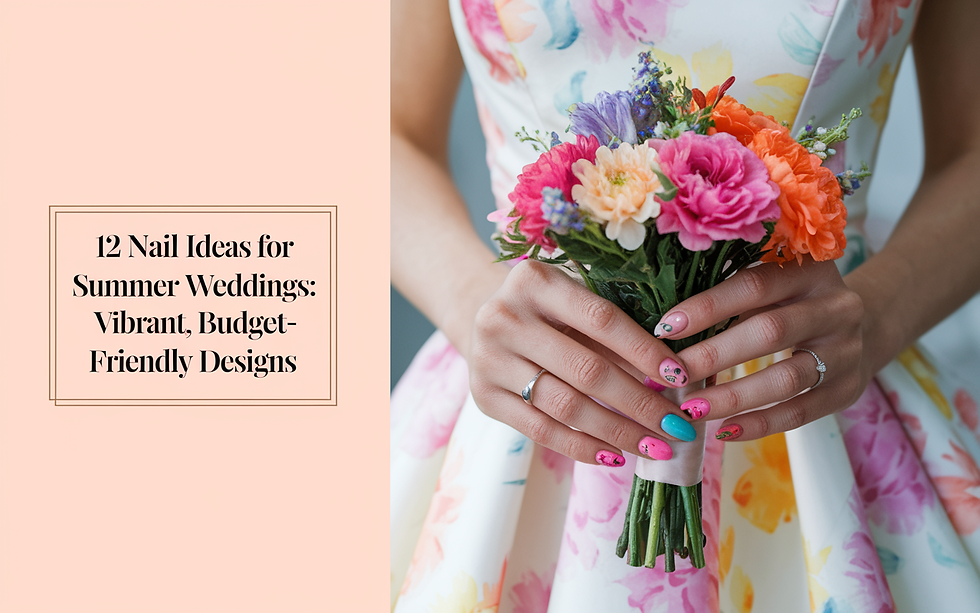 12 Nail Ideas for Summer Weddings: Vibrant, Budget-Friendly Designs