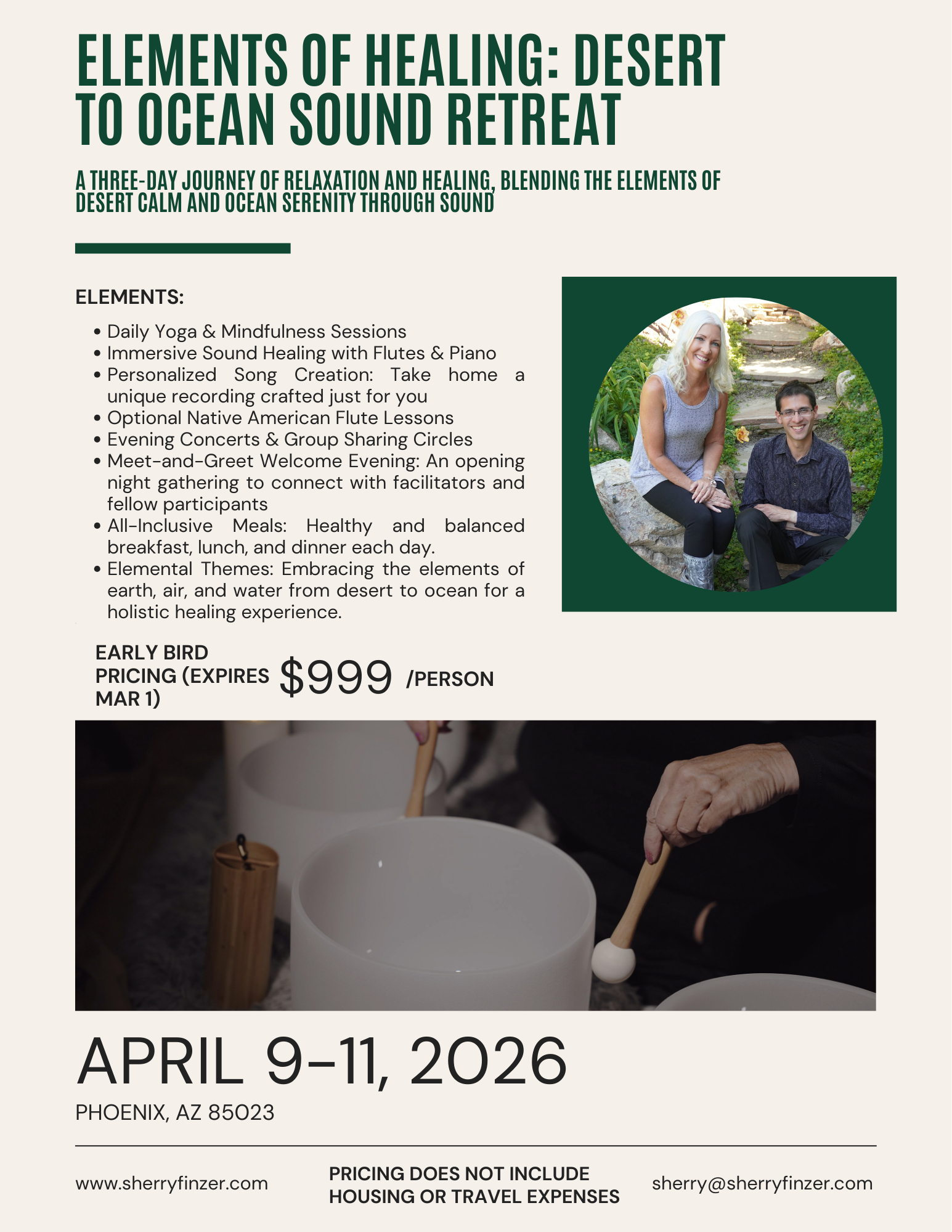 Elements of Healing Retreat Deposit