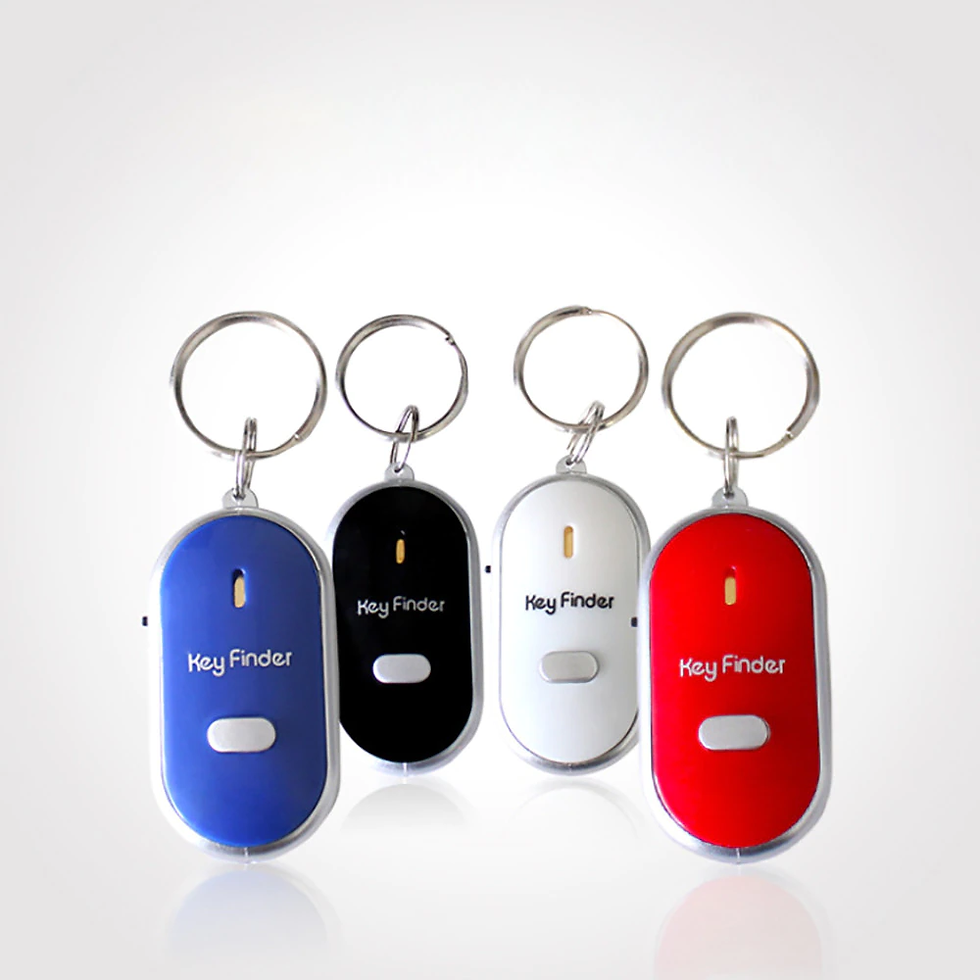 Miniatură: Smart Key Finder Anti-lost Whistle Sensors Keychain Tracker LED Whistle Claps