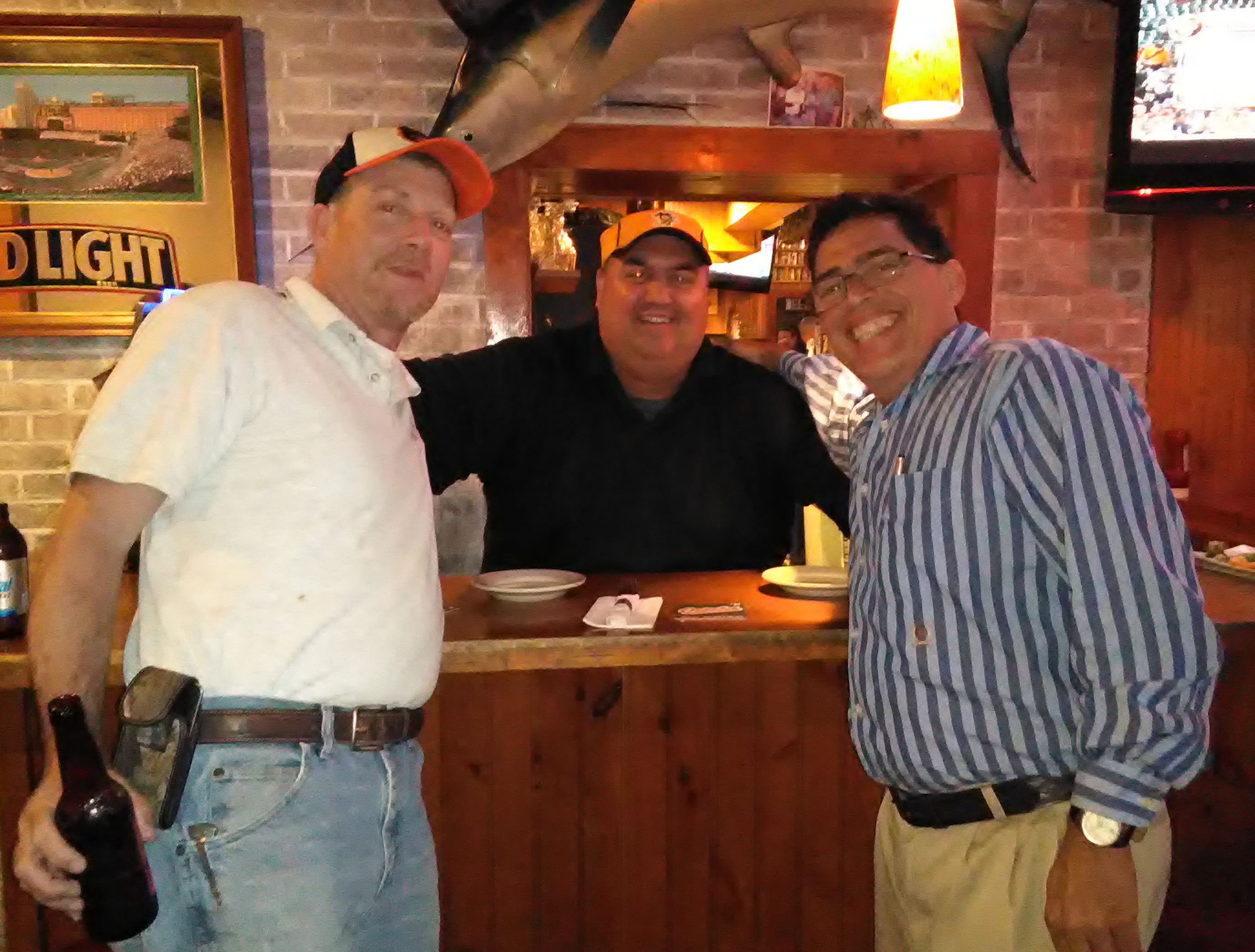 with William F. Pusey(Buddy), the Mayor of Fruitland, Md. and Adams Rib owner, Paul Rosko