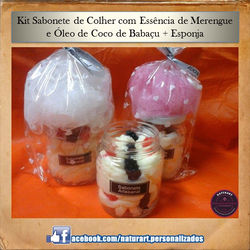 Kit Esponja + Sabonete de Colher