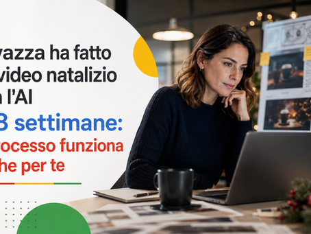 Lavazza ha fatto un video natalizio con l'AI in 8 settimane: il processo funziona anche per te