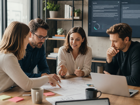 Team al lavoro con intelligenza artificiale