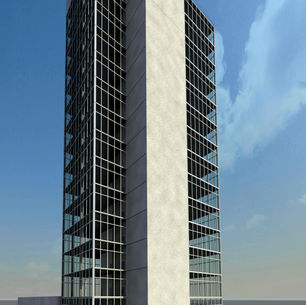 Edifício com salas comerciais