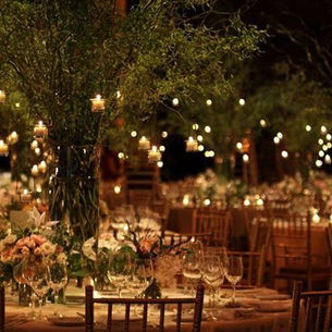 La iluminación de una boda