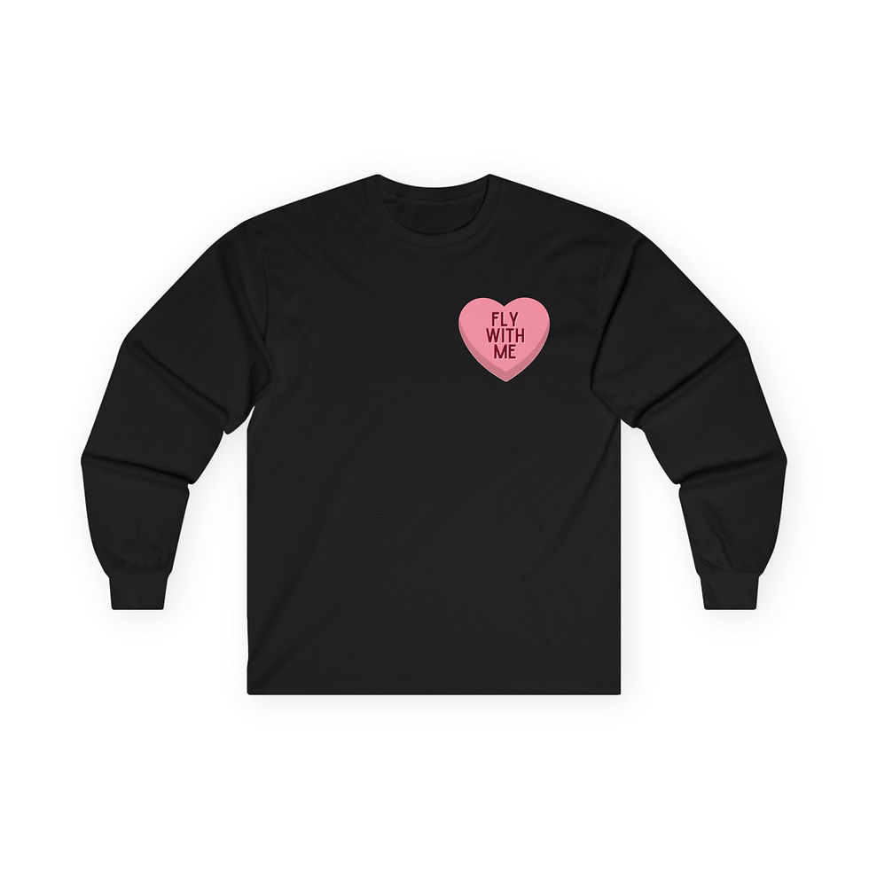 Thumbnail: FLY WITH ME Sweetheart Long Sleeve Tee (UNISEX)