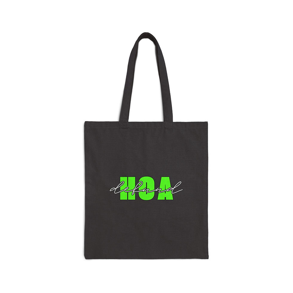 Thumbnail: Defund the HOA Canvas Tote Bag