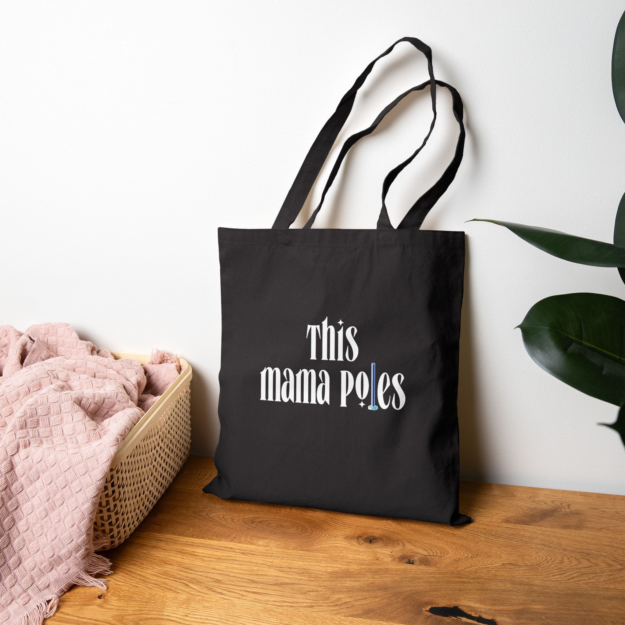 THIS MAMA POLES Canvas Tote Bag