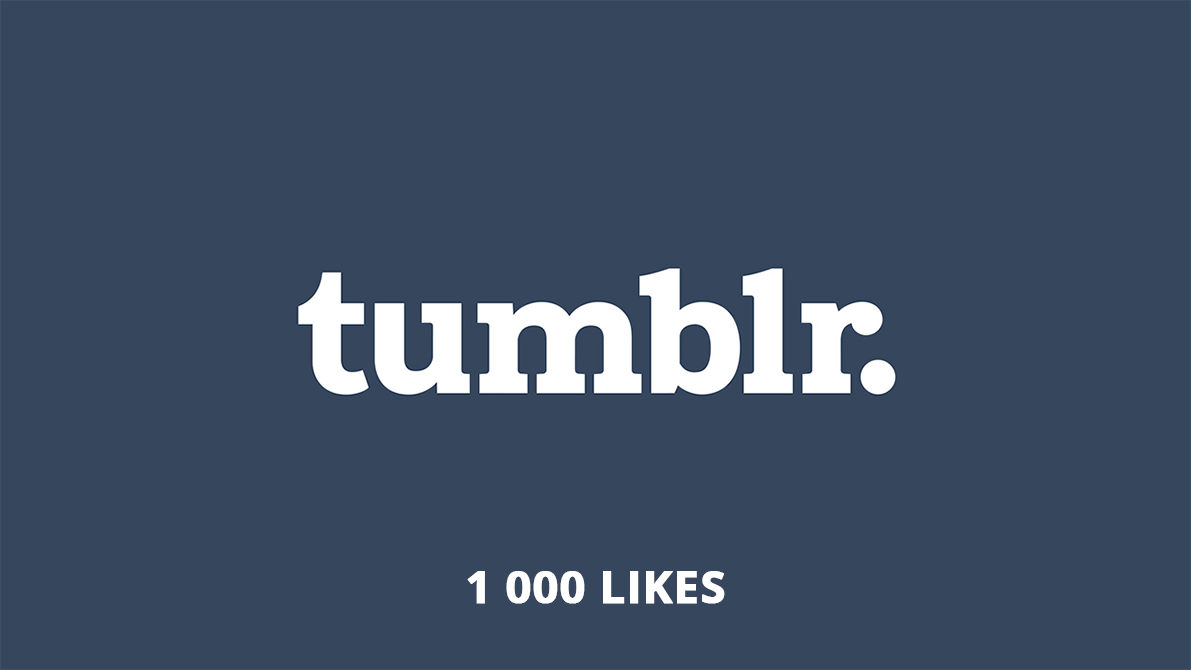 1 000 likes Tumblr