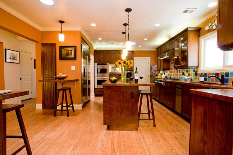 Have You Ever Thought Of Orange Walls In The Kitchen