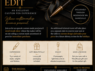 The Signature Edit: An Exclusive Custom Pen & Pencil Trunk Show at Woodhouse Spa Gainesville