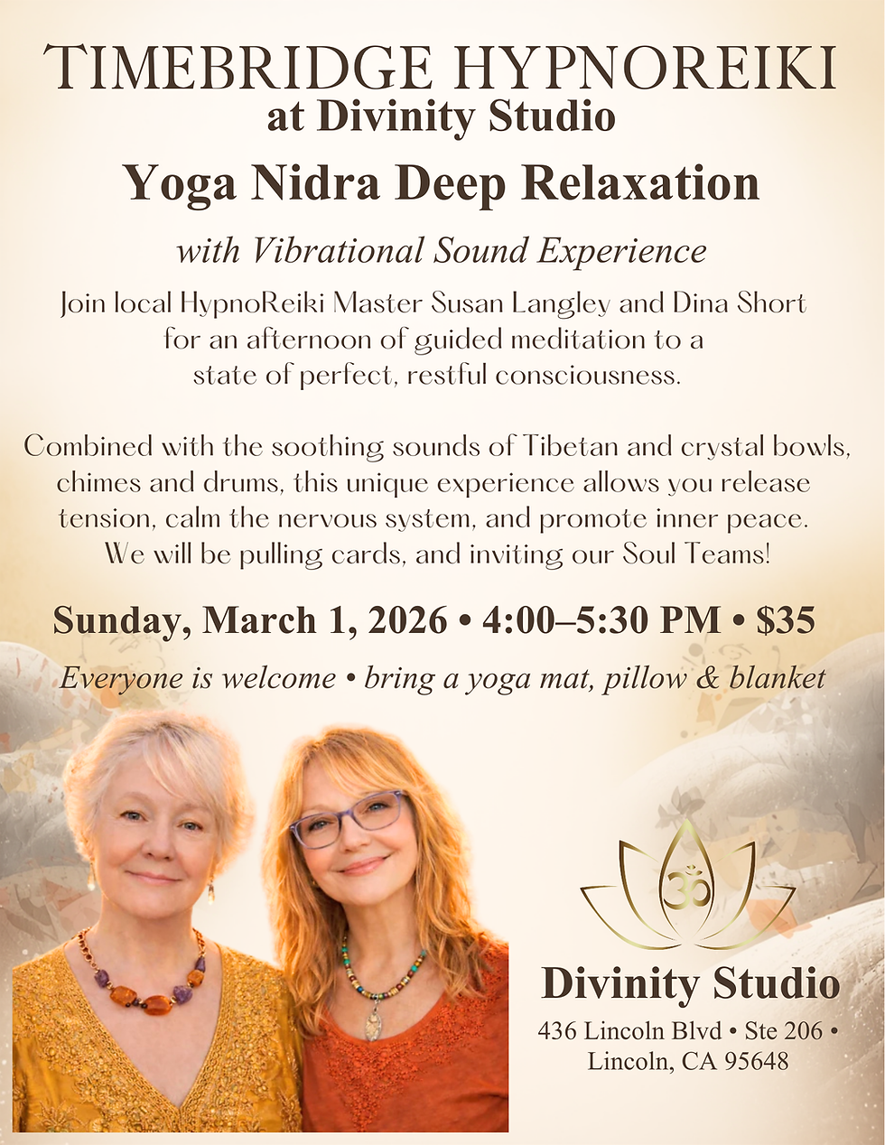 Yoga Nidra with Susan@TimeBridge Lincoln