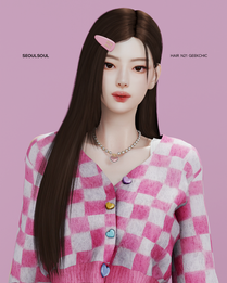 SIMS4 Hair //  Geekchic + Hair Clip