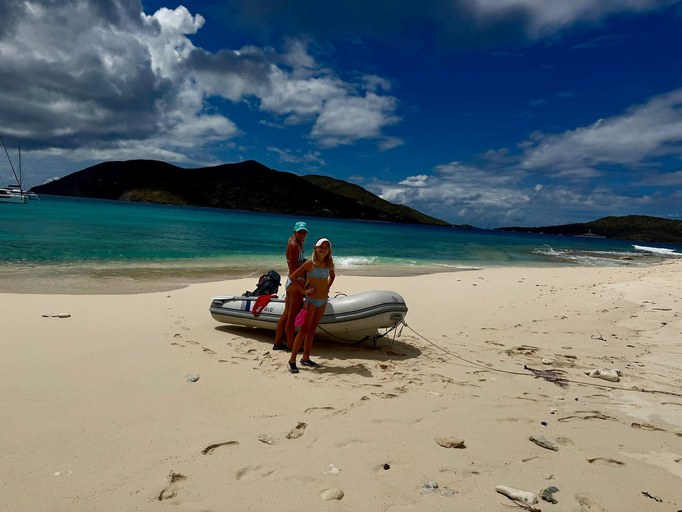 Stranden på Sandy Cay